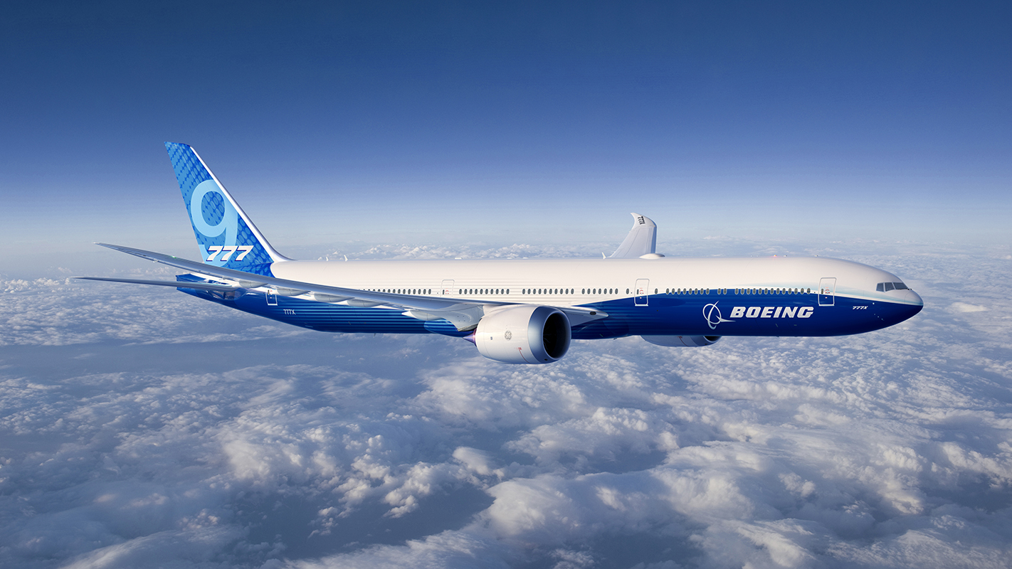 Boeing 777-9, blue livery
