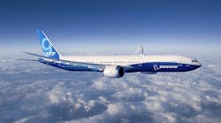 The 777-9 remains scheduled for first delivery and commercial debut in 2020 as the first of Boeing&rsquo;s new 777X jets.