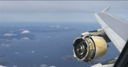 Damaged Airbus A380 / GP7000 engine, Sept 2017 Damaged Airbus A380 / GP7000 engine, Sept 2017
