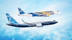 The proposed joint venture would supply the commercial aircraft &ldquo;mid-market,&rdquo; including Embraer E-Jet E2 twin-engine narrow-body jets, though not the larger Boeing 737 series.