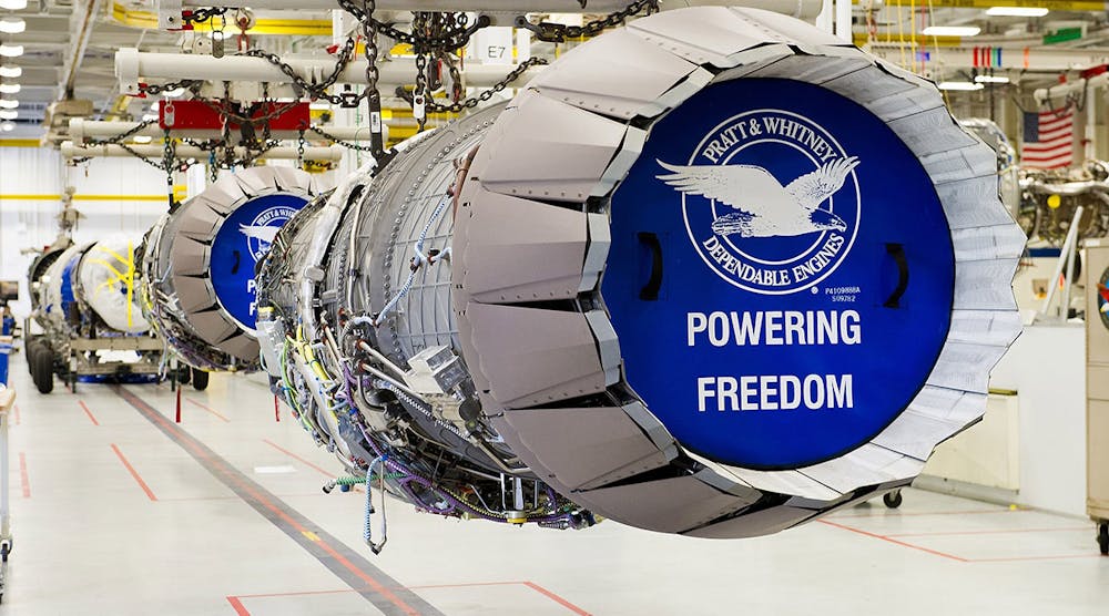 Pratt &amp; Whitney&rsquo;s F135 engine assembly line in Middletown, Conn.