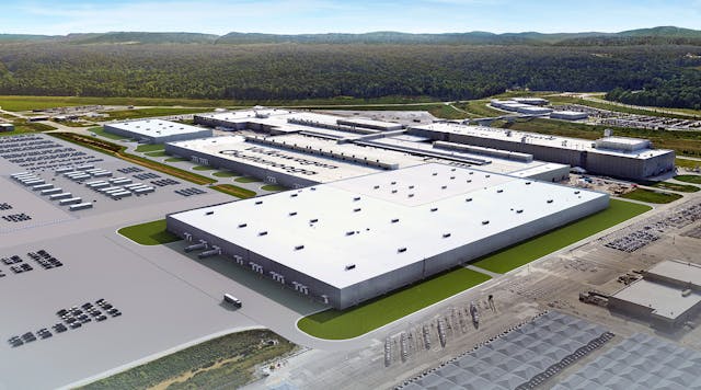A vision of the plant expansion in Chattanooga, Tenn., where VW will establish North American assembly for electric vehicles.