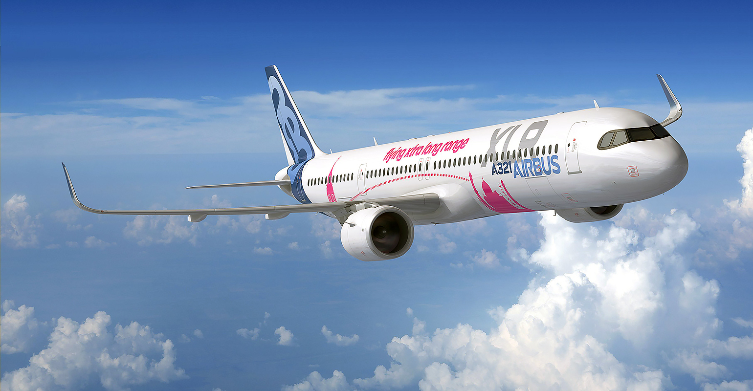 The A321XLR will be introduced in 2023, and will have a range of 8,704 km (5,808 miles.)