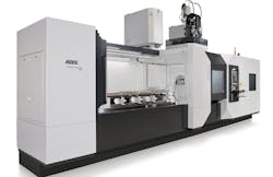 Haas Schleifmaschinen GmbH in Trossingen, Germany manufactures universal grinding machines that offer versatility for full-sequence production of complex, precision tools and workpieces. The Multigrind® CB XL 5-axis CNC grinding center machines pieces up to 3200 mm long. Haas Schleifmaschinen GmbH in Trossingen, Germany manufactures universal grinding machines that offer versatility for full-sequence production of complex, precision tools and workpieces. The Multigrind® CB XL 5-axis CNC grinding center machines pieces up to 3200 mm long.