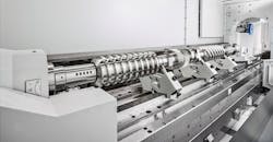 Due to its symmetric design, the Haas Multigrind&circledR; CB XL maintains stability and rigidity, regardless of part length. The effects of thermal growth are minimized because the grinding contact point is always in the center of the &ldquo;box&rdquo; frame. The axis configuration reduces unwanted transitions or vibrations.