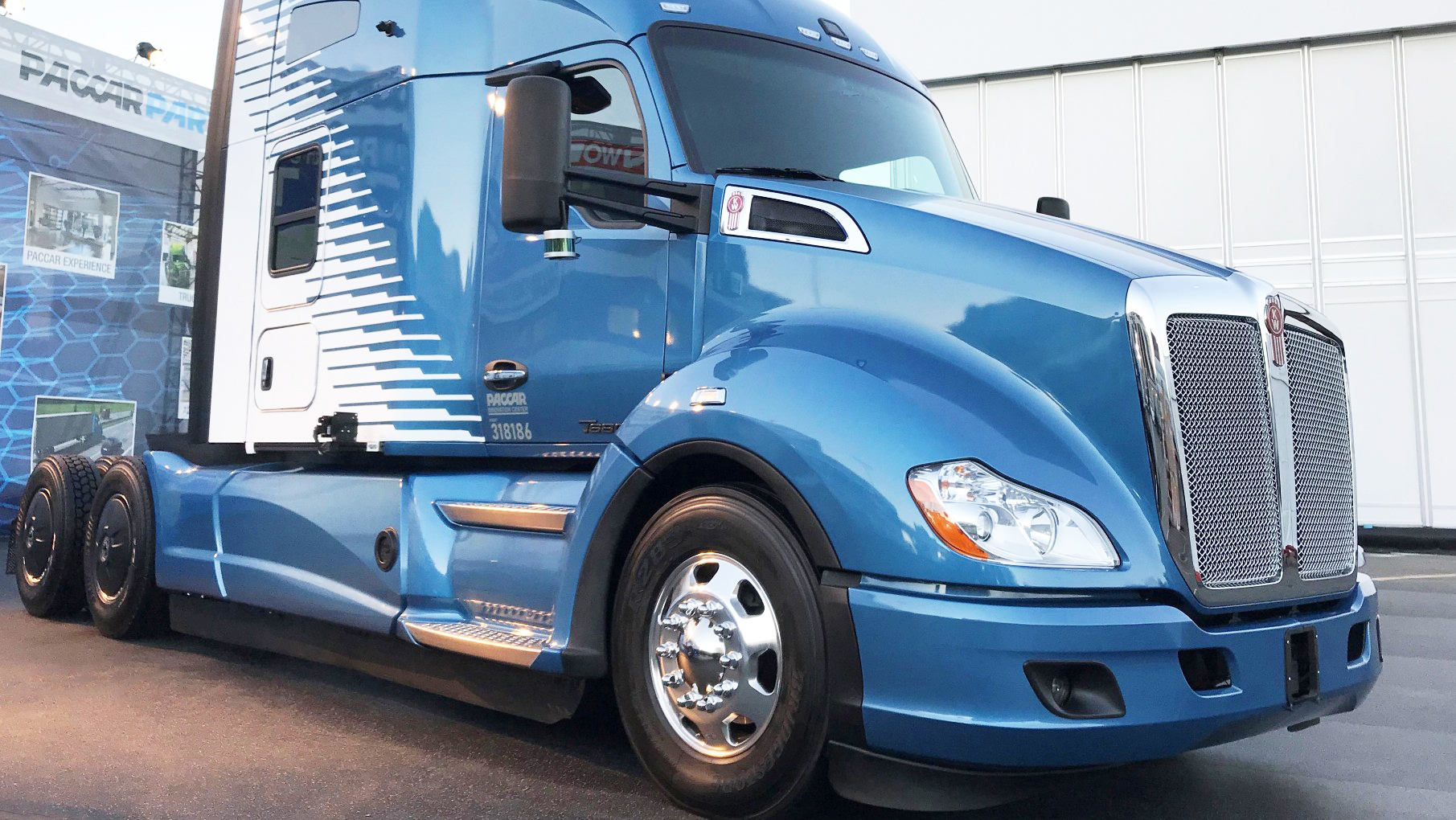 At CES 2020, Kenworth exhibited its T680 Level 4 autonomous truck, a 'proof-of-concept' vehicle.