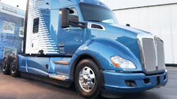 At CES 2020, Kenworth exhibited its T680 Level 4 autonomous truck, a 'proof-of-concept' vehicle. At CES 2020, Kenworth exhibited its T680 Level 4 autonomous truck, a 'proof-of-concept' vehicle.