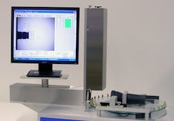 Software is used to create and edit inspection programs as well as set operational parameters and calibrate equipment. A screen displays the parts' image with the overlaid measurements, and inspection programs are created directly over the interactive image. Software is used to create and edit inspection programs as well as set operational parameters and calibrate equipment. A screen displays the parts' image with the overlaid measurements, and inspection programs are created directly over the interactive image.