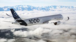 The A350-1000 is the largest variant of the A350 series, with a range of 8,700 nautical miles (16,112 km / 10,012 miles) and room for 350-410 passengers. The A350-1000 is the largest variant of the A350 series, with a range of 8,700 nautical miles (16,112 km / 10,012 miles) and room for 350-410 passengers.