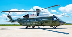 The Lockheed Martin VH-92A helicopter, built by Sikorsky, will be the new Marine One presidential helicopter transport, beginning in 2021. The Lockheed Martin VH-92A helicopter, built by Sikorsky, will be the new Marine One presidential helicopter transport, beginning in 2021.