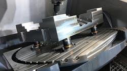 SMW Autoblok introduced the WPS/APS workpiece positioning system featuring manual zero-point clamping for turning, milling, inspection, and finishing operations.