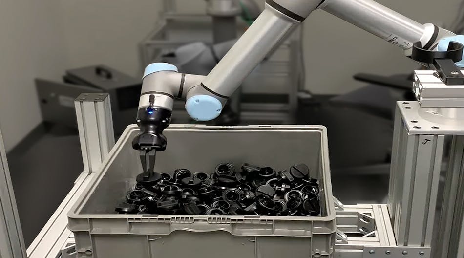 ActiNav is a new UR+ application kit that simplifies the integration of autonomous bin picking of parts and accurate placement in machines using UR cobots.