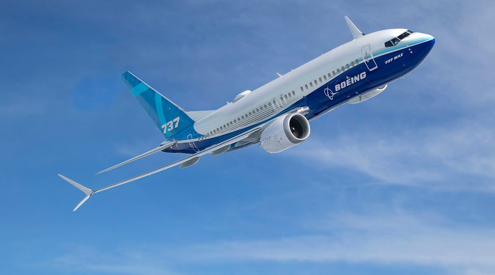 Boeing The 737 MAX is a twin-engine, narrow-body jet and the latest iteration of Boeing&rsquo;s best-selling aircraft. It debuted for commercial service in 2017.