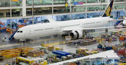 Boeing rolled out the first 787-10 Dreamliner built for Singapore Airlines at North Charleston, S.C. Boeing rolled out the first 787-10 Dreamliner built for Singapore Airlines at North Charleston, S.C.