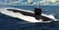 An artist's rendering of the U.S. Navy's new Columbia-class nuclear-powered ballistic missile submarine. An artist's rendering of the U.S. Navy's new Columbia-class nuclear-powered ballistic missile submarine.