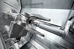 The M175 MILLTURN is available for a variety of applications, such as machining large landing gears. The M175 MILLTURN is available for a variety of applications, such as machining large landing gears.