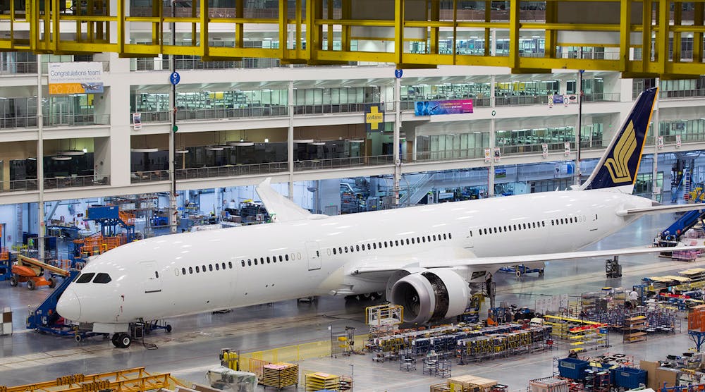 Boeing will center all 787 Dreamliner production in South Carolina.