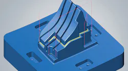 hyperMill 2021.1 Interactive Edit Toolpath after initial toolpath generation offers the flexibility to adapt toolpaths by trimming and removing sequences accordingly for component conditions.