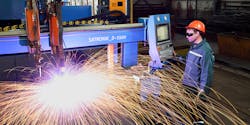 Keeping a checklist posted near a CNC plasma cutter to remind people about the clothing they must wear before using the machine. Keeping a checklist posted near a CNC plasma cutter to remind people about the clothing they must wear before using the machine.