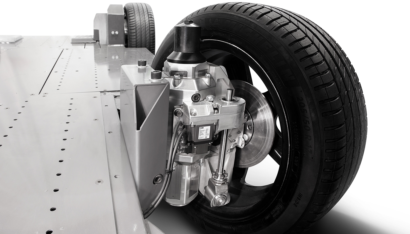 American Axle The REEcorner integrates critical vehicle components (steering, braking, suspension, powertrain and control) into the area between the chassis and the wheel to deliver significant functional and economic advantages.