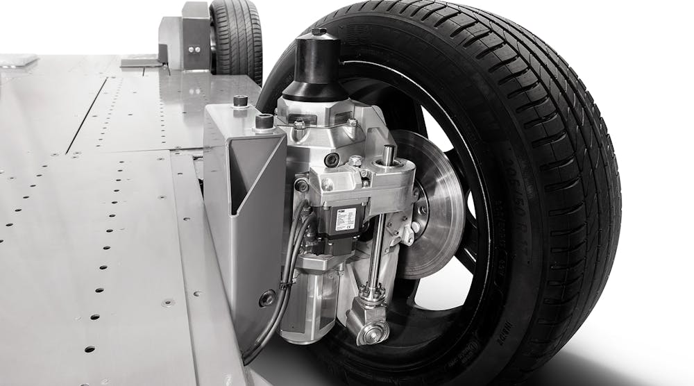 American Axle The REEcorner integrates critical vehicle components (steering, braking, suspension, powertrain and control) into the area between the chassis and the wheel to deliver significant functional and economic advantages.
