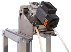 A cost-effective and simple wat to combat tramp oil is a surface-oil skimmer that mounts on the coolant reservoir and continually draws oil off the surface of the fluid. A cost-effective and simple wat to combat tramp oil is a surface-oil skimmer that mounts on the coolant reservoir and continually draws oil off the surface of the fluid.