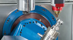 The Romi DCM 620-5X Hybrid machine combines millesimal angular positioning with high rigidity for very precise machining of highly complex parts.