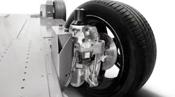 The REEcorner integrates critical vehicle components (steering, braking, suspension, powertrain and control) into the area between the chassis and the wheel to deliver significant functional and economic advantages.