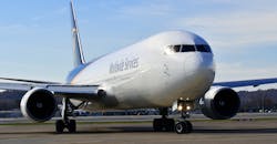 Boeing 767 Freighter cargo jet for UPS. Boeing 767 Freighter cargo jet for UPS.