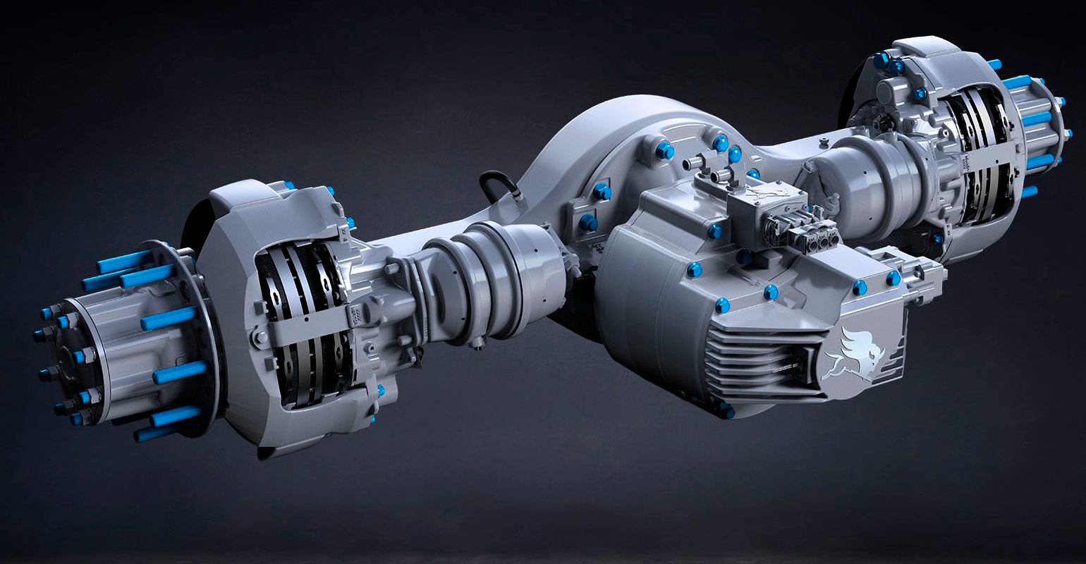 Meritor 14Xe&trade; ePowertrain all-electric drive system for Class 5-8 commercial vehicles.