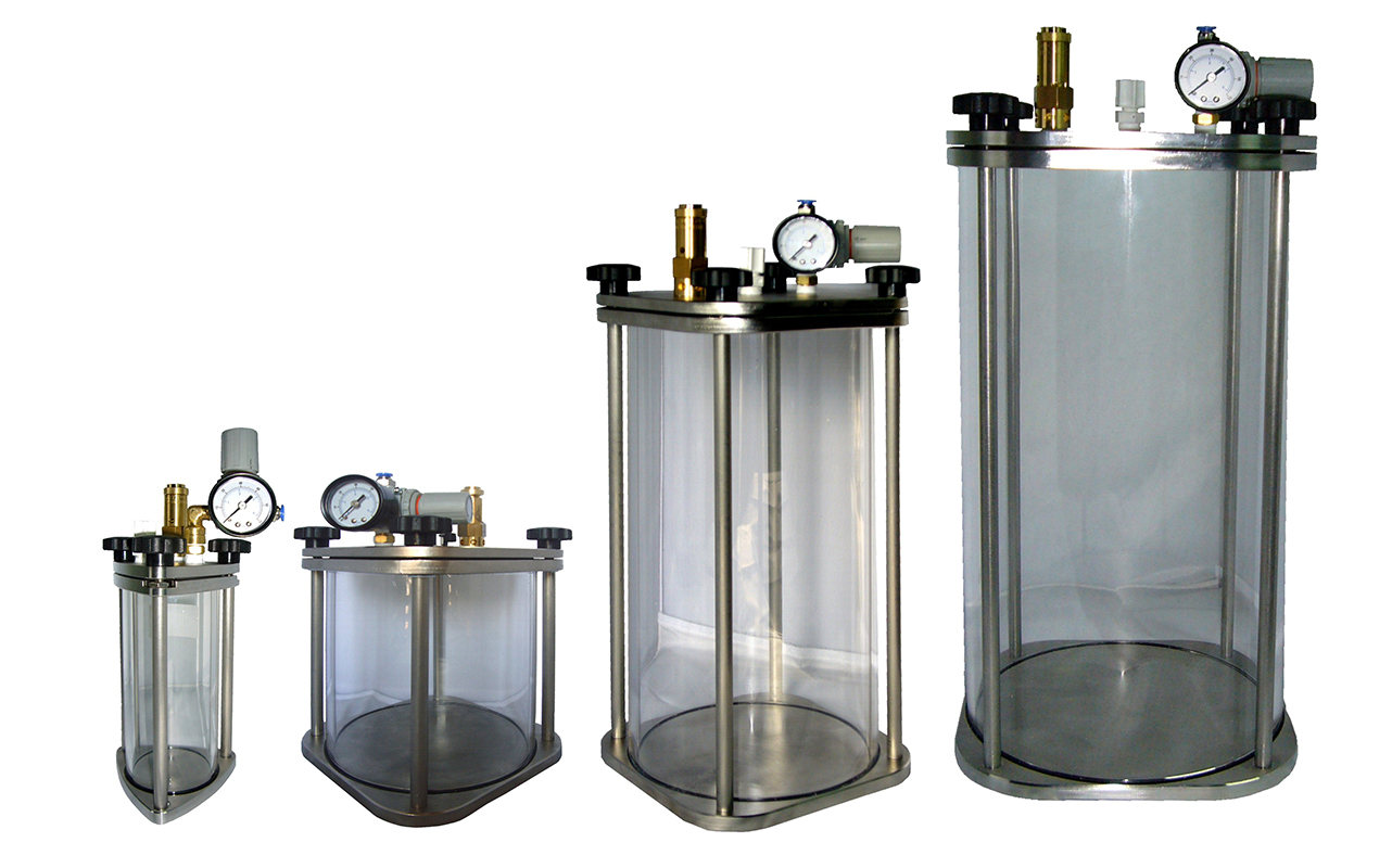 Clear tanks for manufacturing fluids.