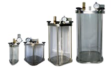 Clear tanks for manufacturing fluids.