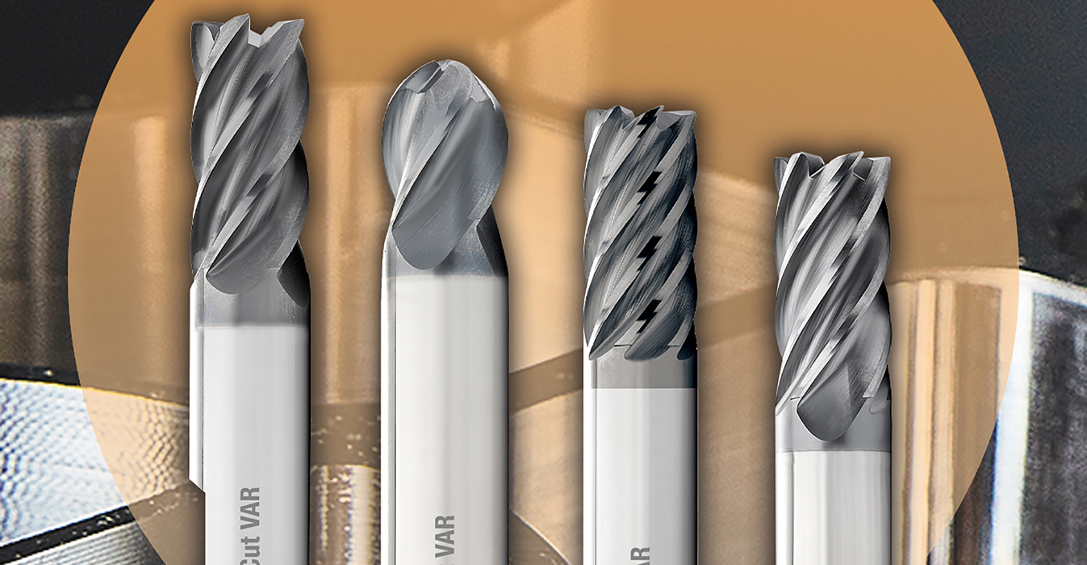 Emuge-Franken expanded Top-Cut VAR end mill series.