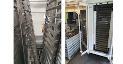 Mecha AG DepotMax XL automated part unloader. Mecha AG DepotMax XL automated part unloader.