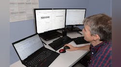 A Supfina engineer works with Digital Metrology&rsquo;s OmniSurf offline surface texture analysis software. Keeping data in a format that can be re-analyzed allows it to be explored using varying conditions or different parameters.