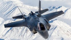 USAF AF-2 Major Eskil &apos;Taz&apos; Amdal pilots a Lockheed Martin F-35A from Eielson, Alaska to Edwards AFB, Ca., 8 March 2018.