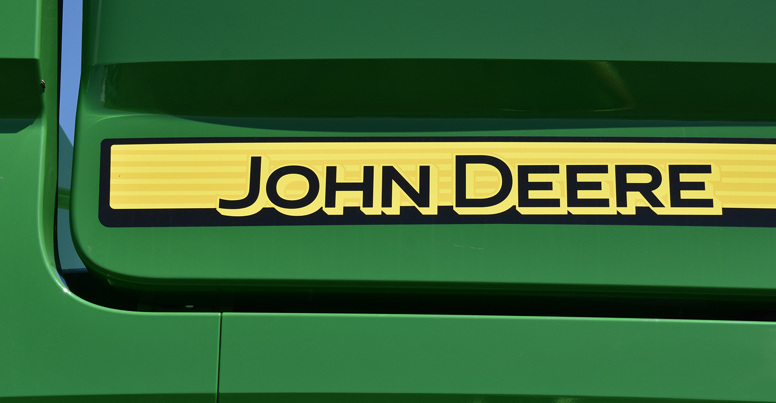 John Deere branded machinery.