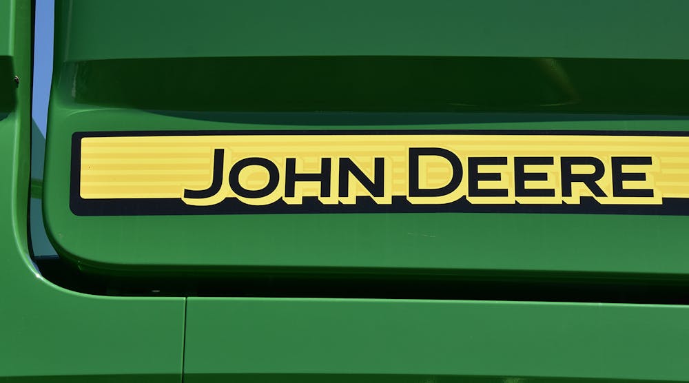 John Deere branded machinery.