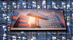 Cargo container logistic business with internet of things technology for global business connection to worldwide shipping. Cargo container logistic business with internet of things technology for global business connection to worldwide shipping.