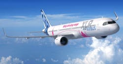 Airbus A321XLR Xtra Long Range aircraft. Airbus A321XLR Xtra Long Range aircraft.