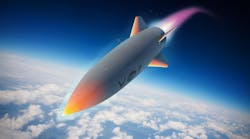 Artist rendering of the Hypersonic Air-breathing Weapon Concept (HAWC), the result of a partnership between the Defense Advanced Research Projects Agency, Air Force Research Lab, Lockheed Martin and Aerojet Rocketdyne.