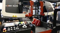 Cosen band saws combined with big tooth blades create the right amount of clearance when cutting common types of aluminum, including 6061, 6063, 6070, and more. Cosen band saws combined with big tooth blades create the right amount of clearance when cutting common types of aluminum, including 6061, 6063, 6070, and more.