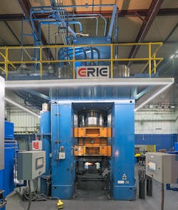 The 3,000-ton press features hydraulic press design, controls, and automation that help optimize component quality, production, and price.