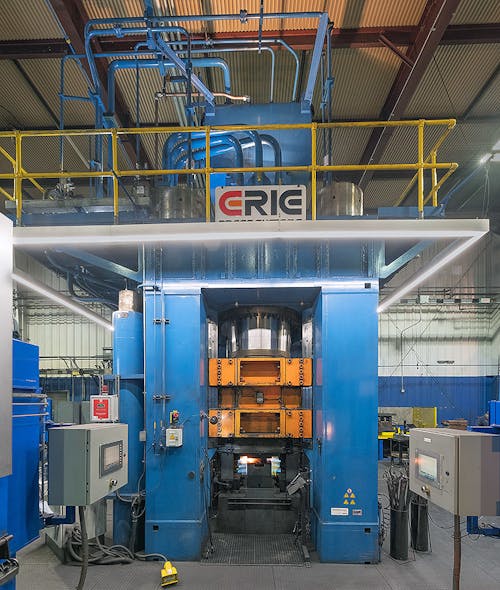 The 3,000-ton press features hydraulic press design, controls, and automation that help optimize component quality, production, and price.