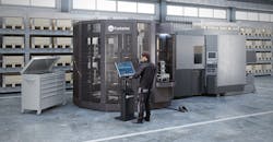 Fastems' Flexible Pallet Tower FPT, a compact automation solution for APC and no-APC four and five-axis machining centers. Fastems' Flexible Pallet Tower FPT, a compact automation solution for APC and no-APC four and five-axis machining centers.