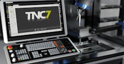 The TNC7 CNC control from HEIDENHAIN. The TNC7 CNC control from HEIDENHAIN.