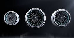 Pratt & Whitney GTF series geared turbofan engines, also known as the PW1000G engines. Pratt & Whitney GTF series geared turbofan engines, also known as the PW1000G engines.