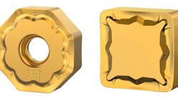 Available for many indexable milling product lines, the new KCK20B&trade; and KCKP10&trade; indexable milling grades come with a golden top layer for fast, easy wear identification, ensuring maximum tool life for each cutting edge.