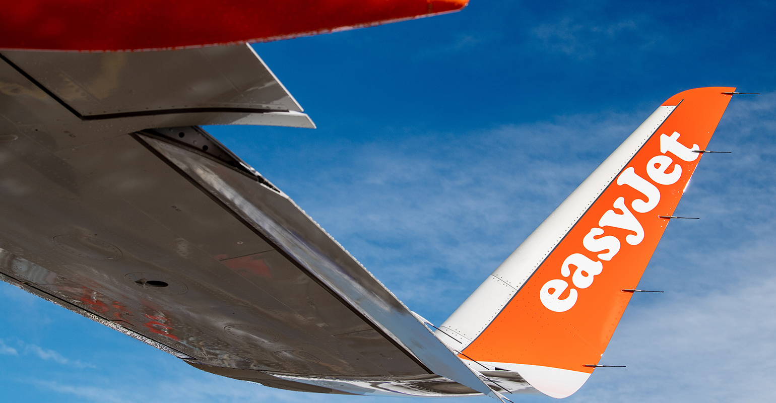 A320neo easyJet &ndash; 350th aircraft &ndash; close-up on sharklet.