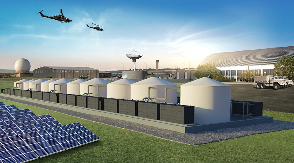 Lockheed Martin rendering of GridStar Flow energy storage system for the U.S. Army.